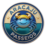 alt="Logotipo oficial da Aracaju Passeios, agência de turismo especializada em roteiros, excursões e receptivo em Aracaju, Sergipe."