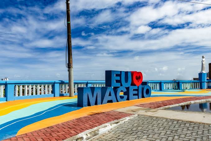 Letreiro de Maceió em Alagoas